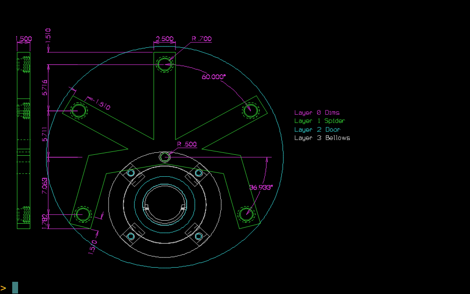 Mintty with ReGIS construction diagram